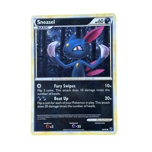 Sneasel 68/90 Pokemon Card Rising Rivals 2010 Nintendo